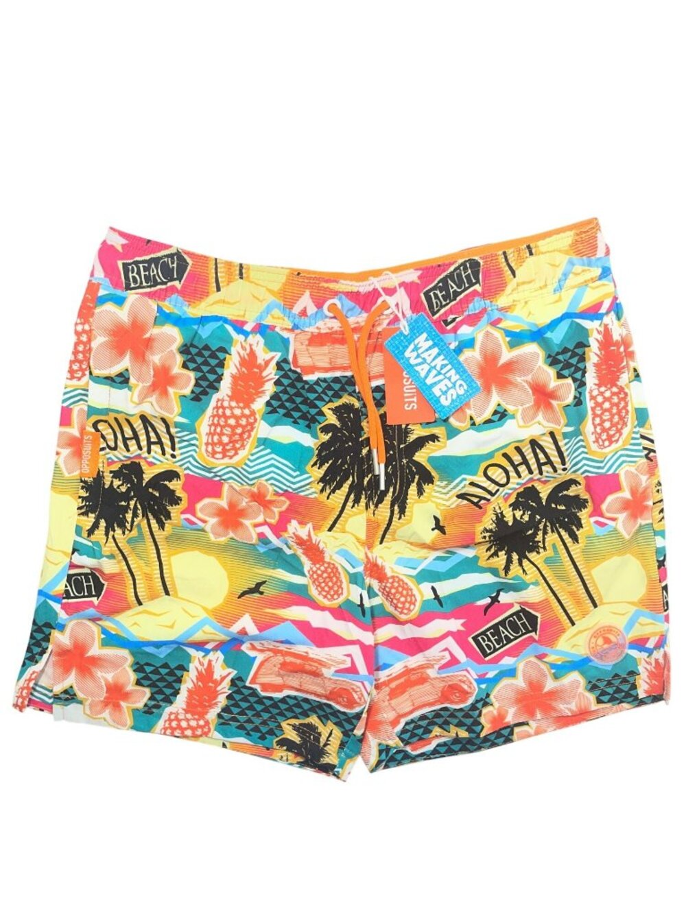 Opposuits Aloha Hero Swim Shorts Drawstring Mesh Lining Tropical Men's Sz M NWT